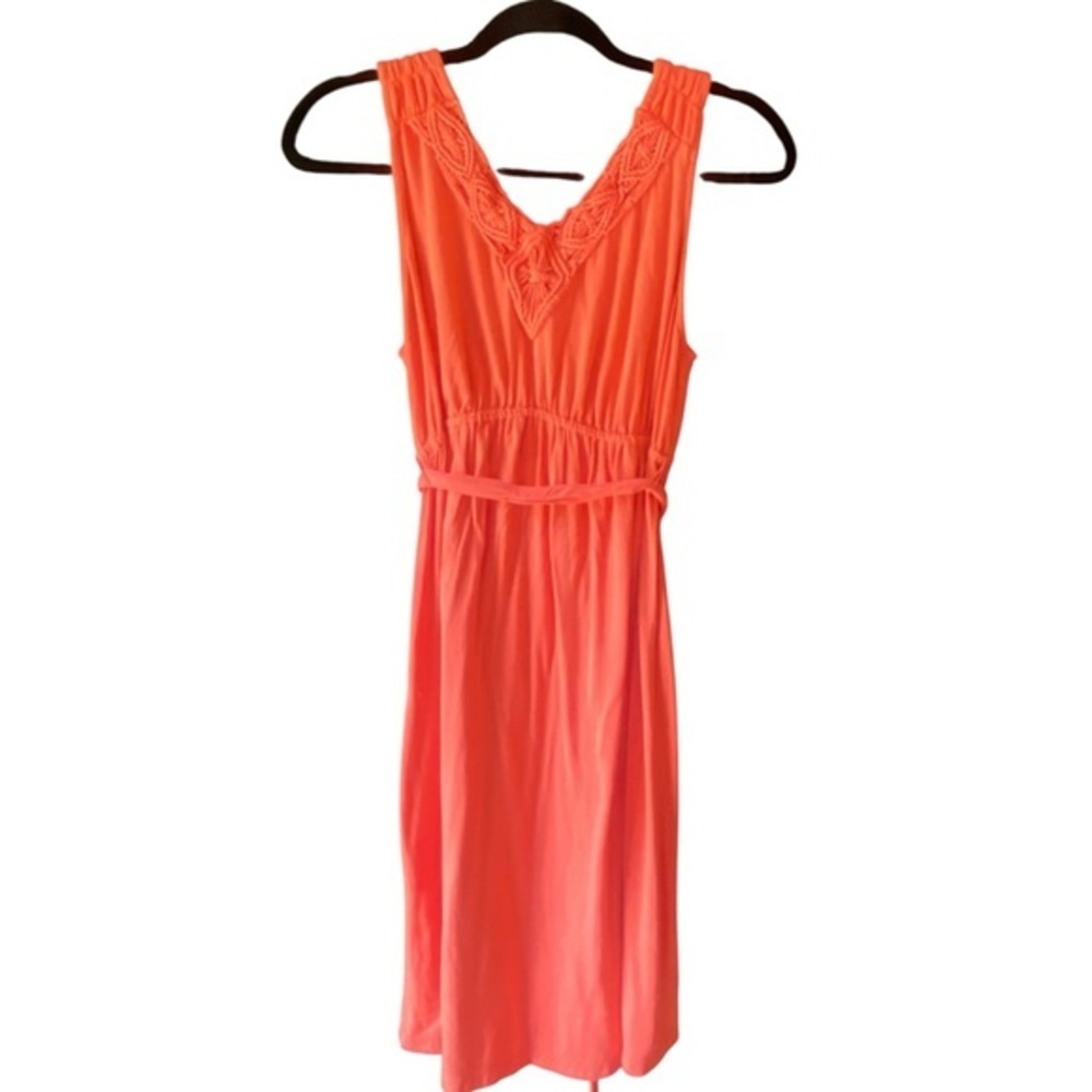 Liz Lange Vibrant Orange Midi Dress